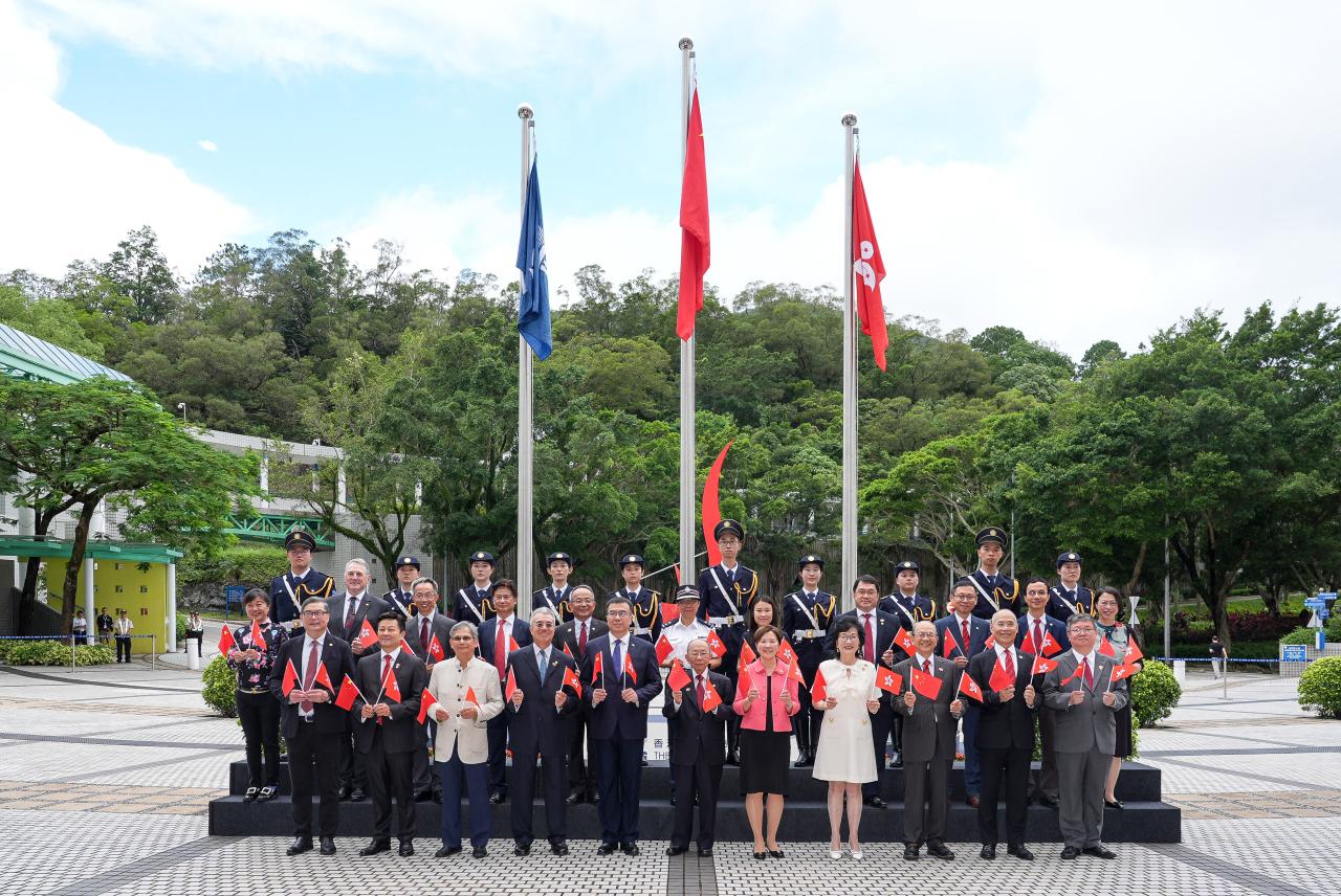 Flag-raising Ceremony in celebration of the 28th Anniversary of the Establishment of HKSAR